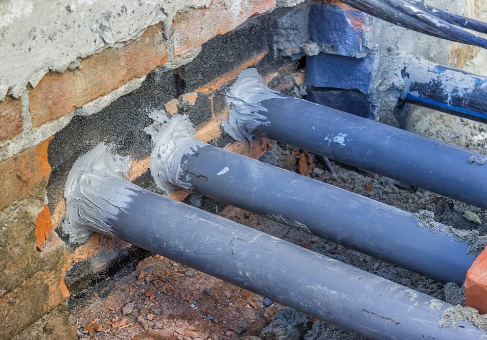 holes with rodent-proof materials on pipes holes with rodent-proof materials on pipes